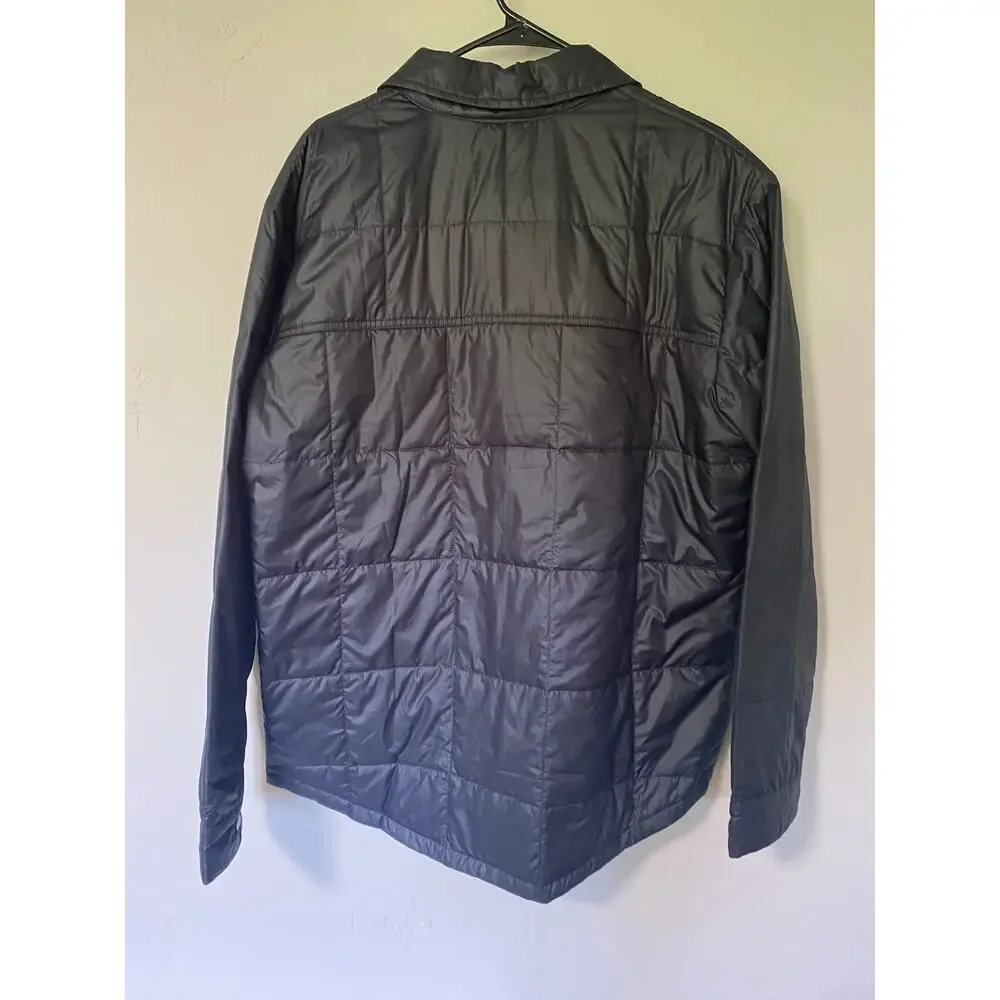 Nike 6.0 Skateboard Black Quilted Jacket w/Gingham Lining RARE XL Snap Closure